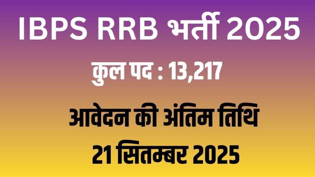 IBPS RRB Recruitment 2025