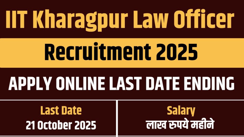 IIT Kharagpur Law Officer Recruitment 2025