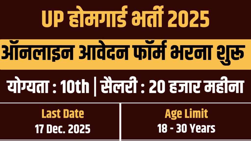 UP Police Home Guard Recruitment 2025